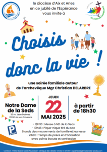 affiche soirée évènement choisis donc la vie